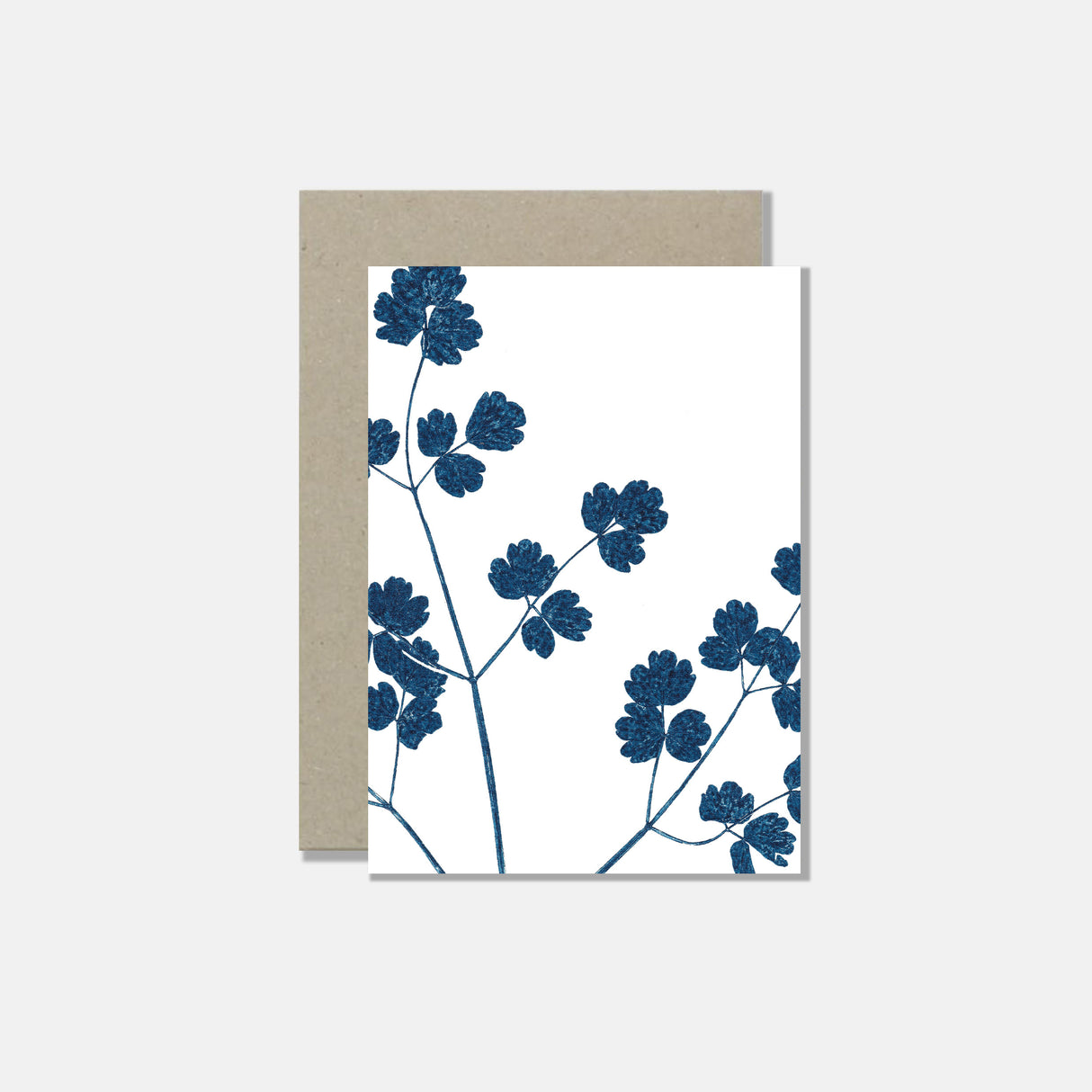 Atelier Mirla Grusskarte 5-Blättrige Wiesenraute