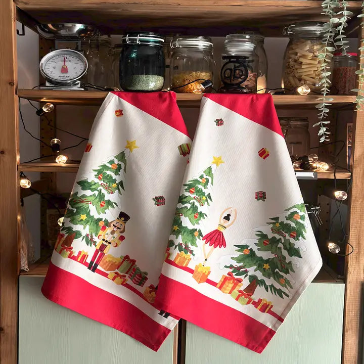 Olivia Nadal Geschirrtuch 2er Set rot