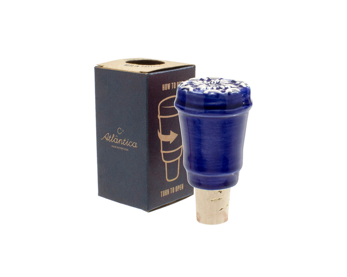 Companhia Atlântica Azulejo Weinflaschenverschluss blau