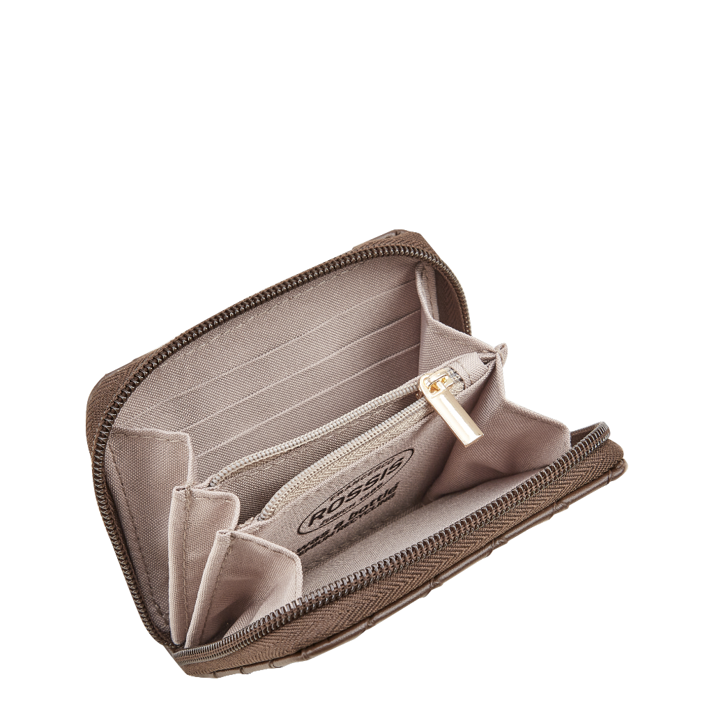 ROSSIS Money 1 Flechtoptik, Espresso