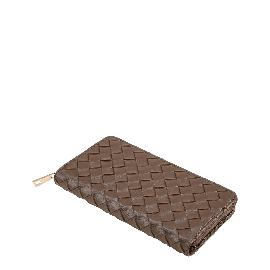 ROSSIS Money 5 Flechtoptik, Espresso