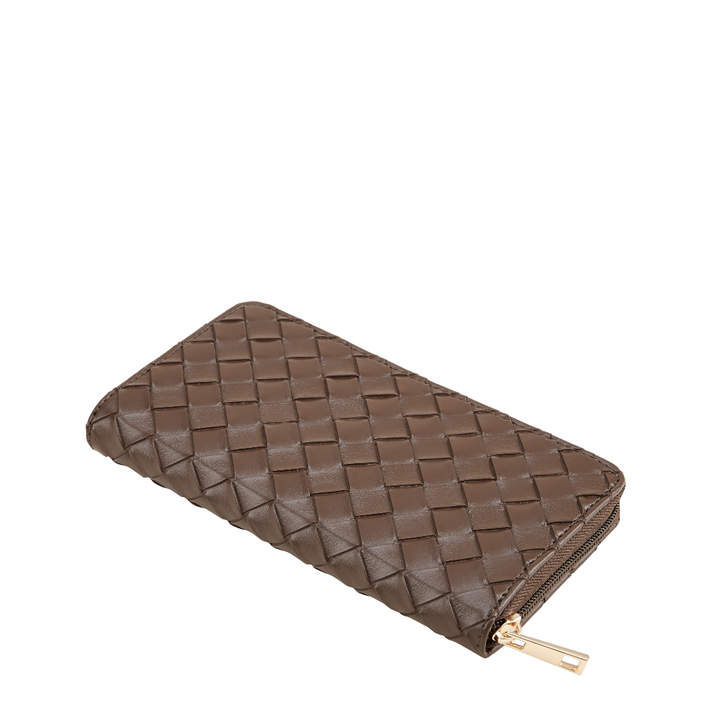 ROSSIS Money 5 Flechtoptik, Espresso