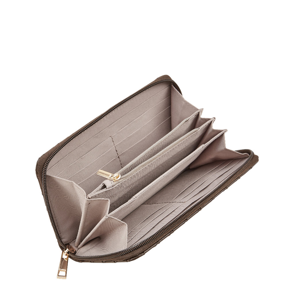 ROSSIS Money 5 Flechtoptik, Espresso