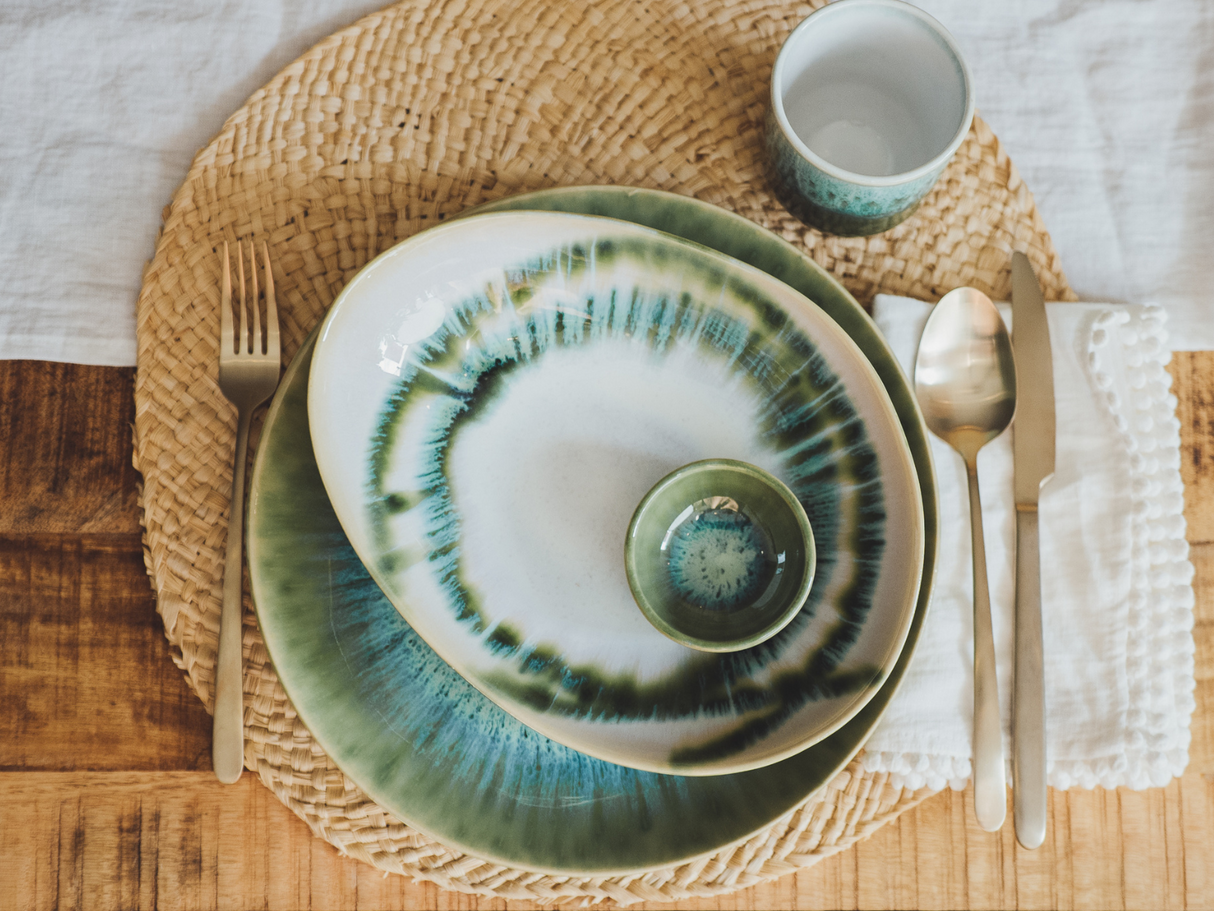 soñho Vulcão Verde Teller gross Ø 26 grün reaktiv