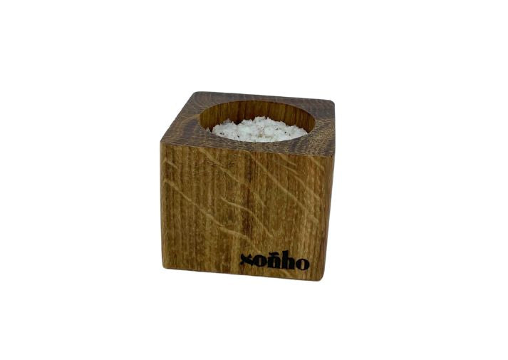 soñho Especias Gewürz & Salzbehälter aus Holz, quadratisch