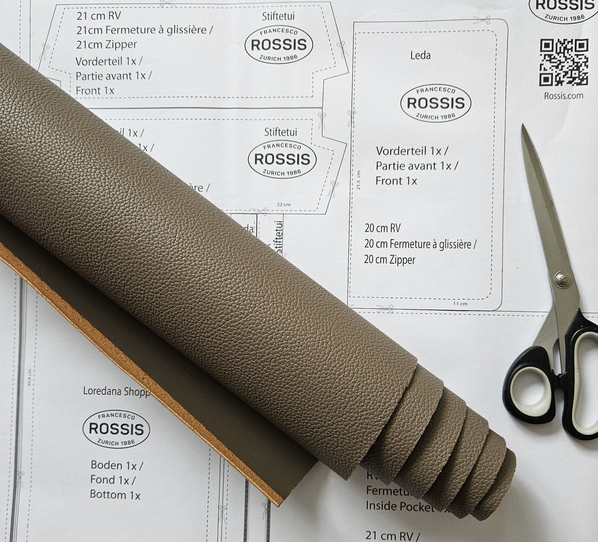 ROSSIS Näh-Kit Lux, Grey Gesk