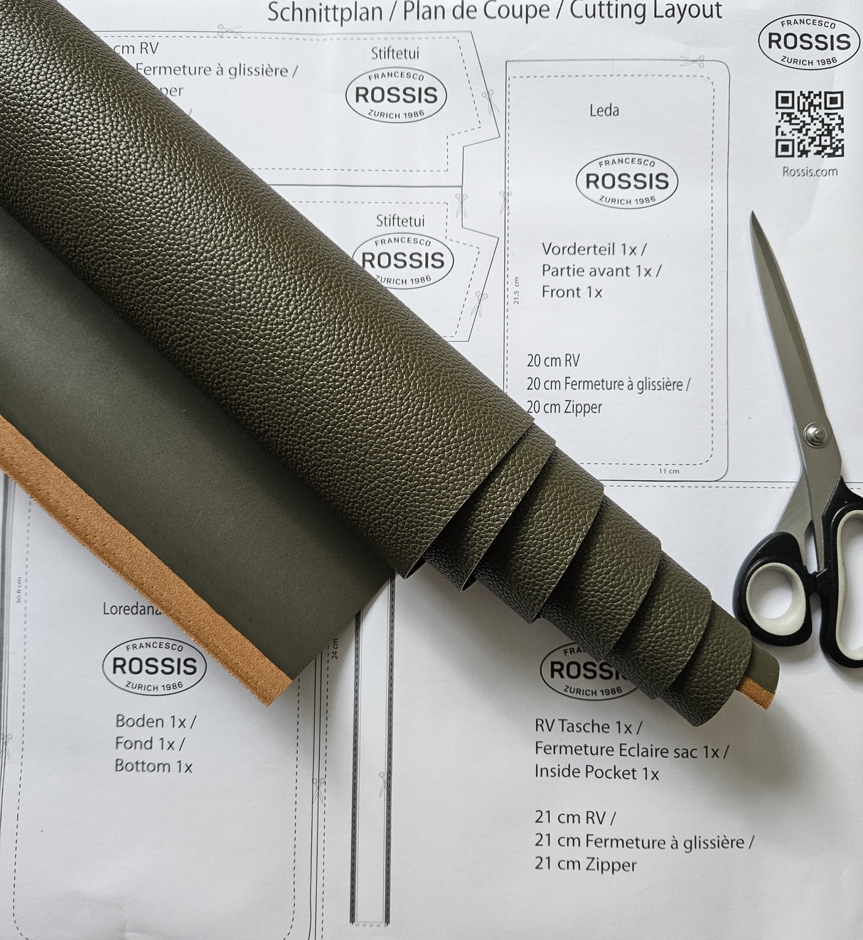 ROSSIS Näh-Kit Lux, Dark Olive