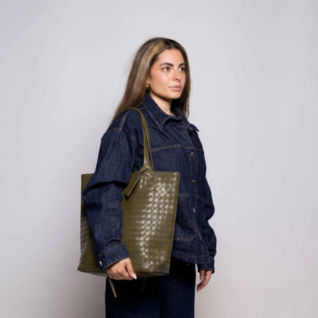 ROSSIS Emily Flechtoptik, Olive