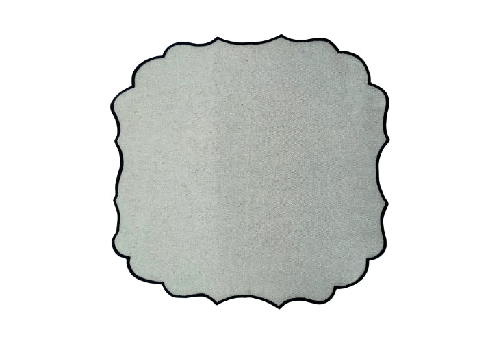 Aida Home Belmonte Stoffserviette 45 x 45 beige-schwarz