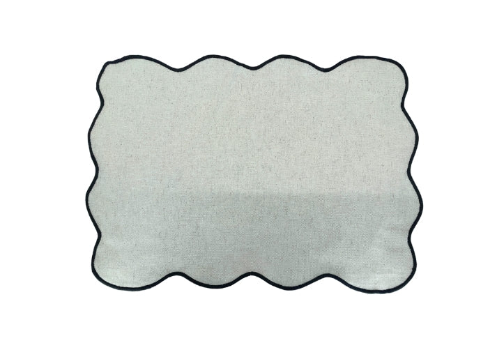 Aida Home Palma Tischset 35 x 50 beige-schwarz