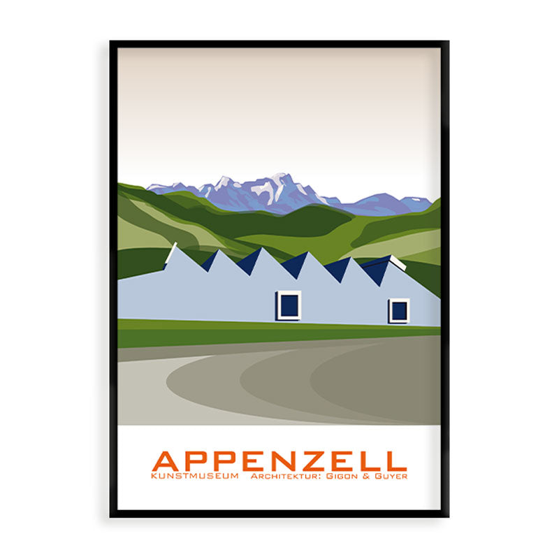 s.wert DIN A2 Poster Appenzell Kunstmuseum