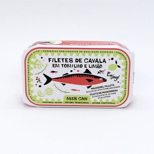 Miss Can Makrelenfilets mit Thymian und Zitrone, 120 gr