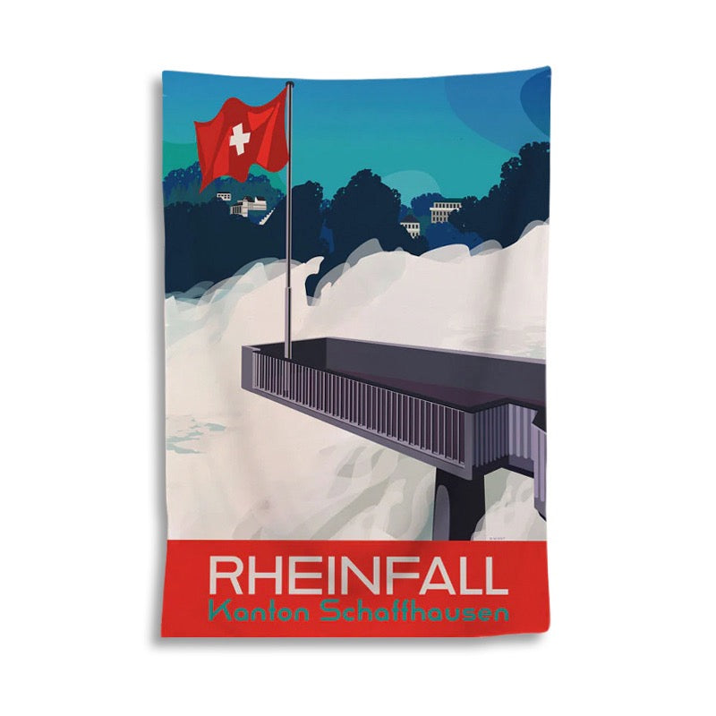 s.wert Badetuch Schaffhausen Rheinfall, 150 x 100 cm