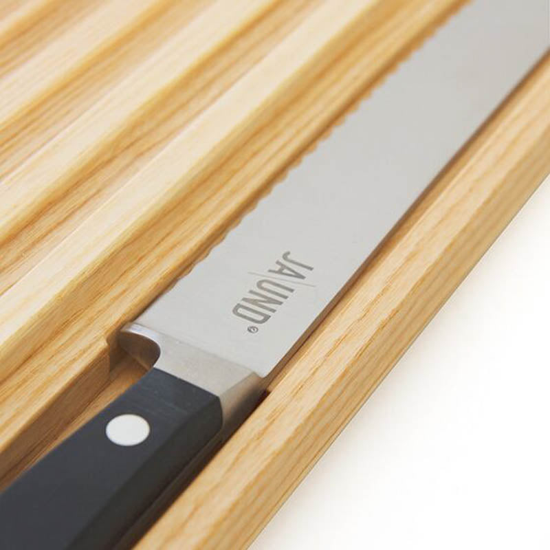 Brotbrett #2 mit Messer - Esche-Braunkern