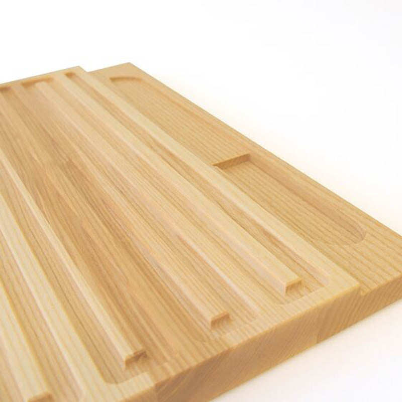 Brotbrett #2 mit Messer - Esche-Braunkern