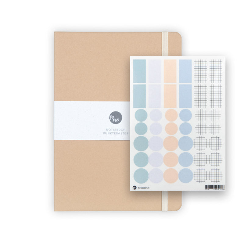 feines Notizbuch Punkteraster A5