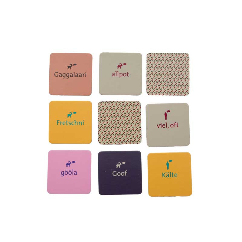 Memoriespiel - Bündnertütsch