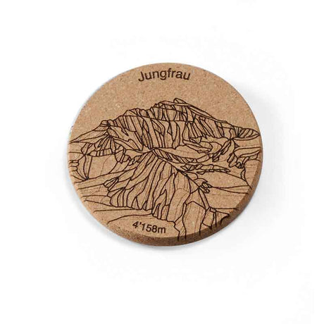 Untersetzer Jungfrau, 4 Stück