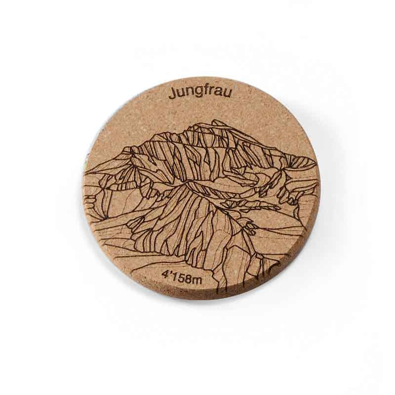 Untersetzer Jungfrau, 4 Stück