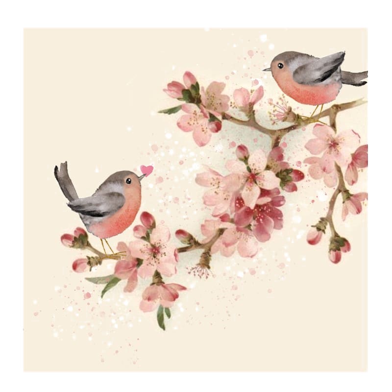 Wimmel Servietten 33x33 cm Cherry Blossom Love