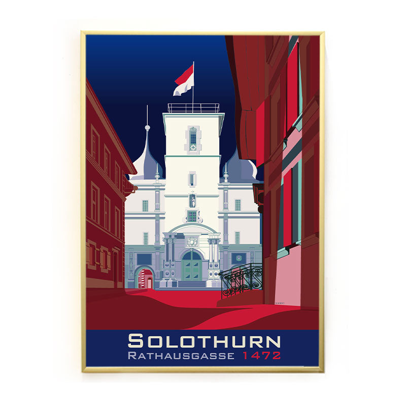 s.wert Poster Solothurn Rathaus, A3