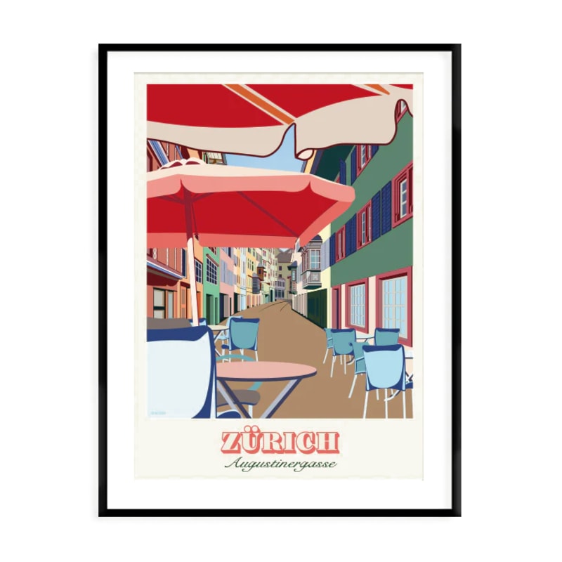 s.wert DIN A3 Poster Zürich Augustinergasse