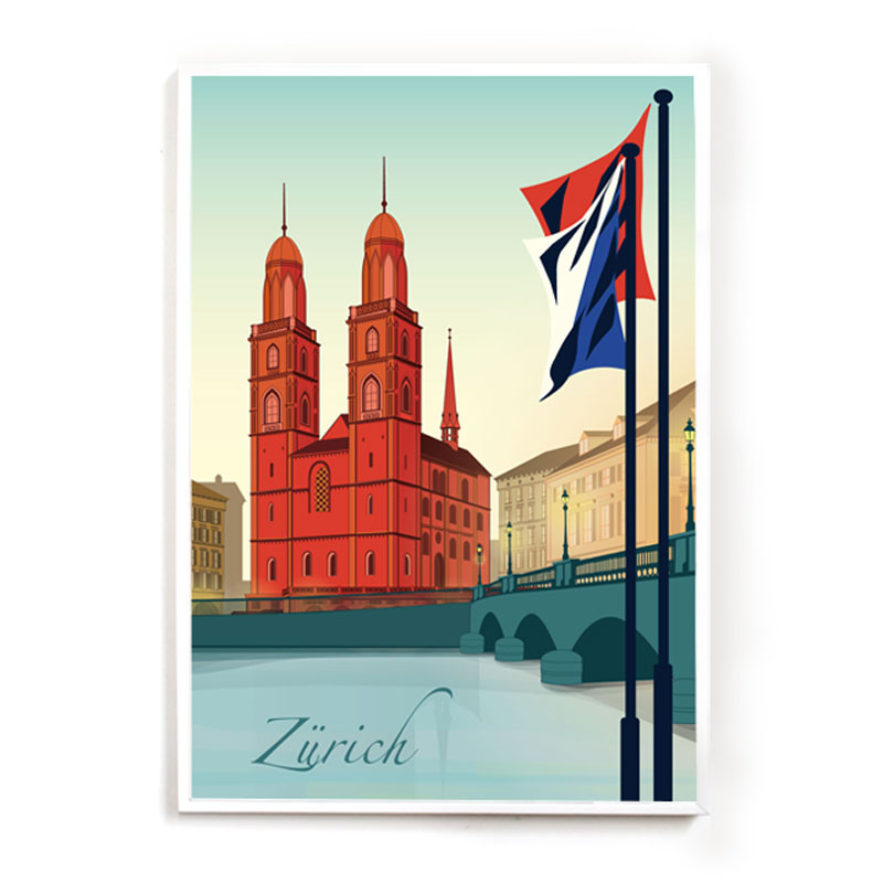 s.wert Poster Zürich Grossmünster, A3