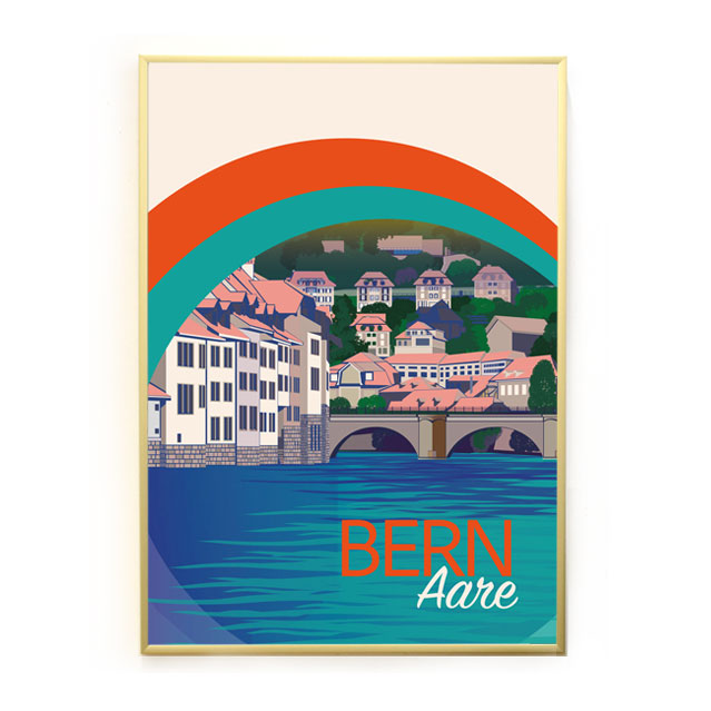 s.wert Poster Bern Aare, A3