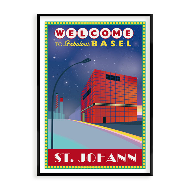 s.wert Postkarte Basel St.Johann, A6
