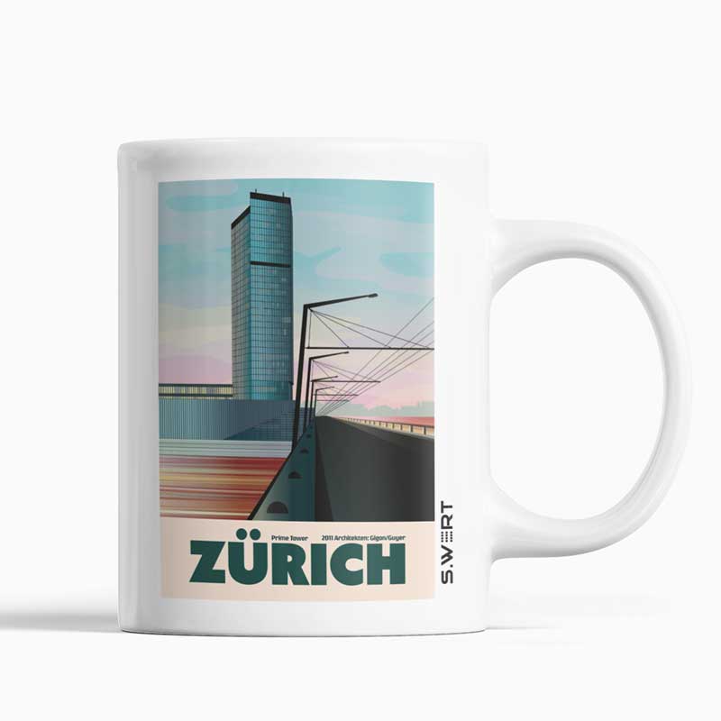s.wert Tasse Zürich Prime Tower, 250 ml