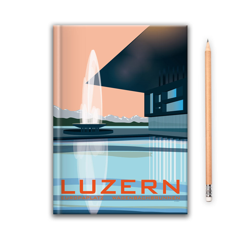 s.wert Notizbuch Luzern Europaplatz Wagenbachbrunnen, A5