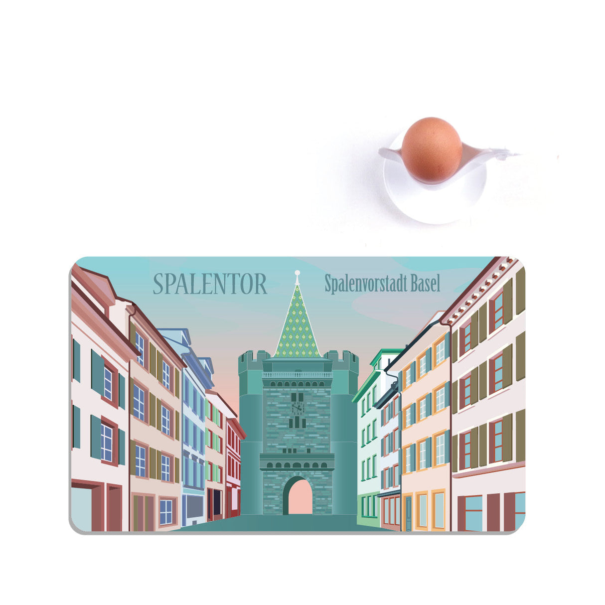 s.wert Frühstücksbrett Basel Spalentor, 23.3 x 14.3 cm
