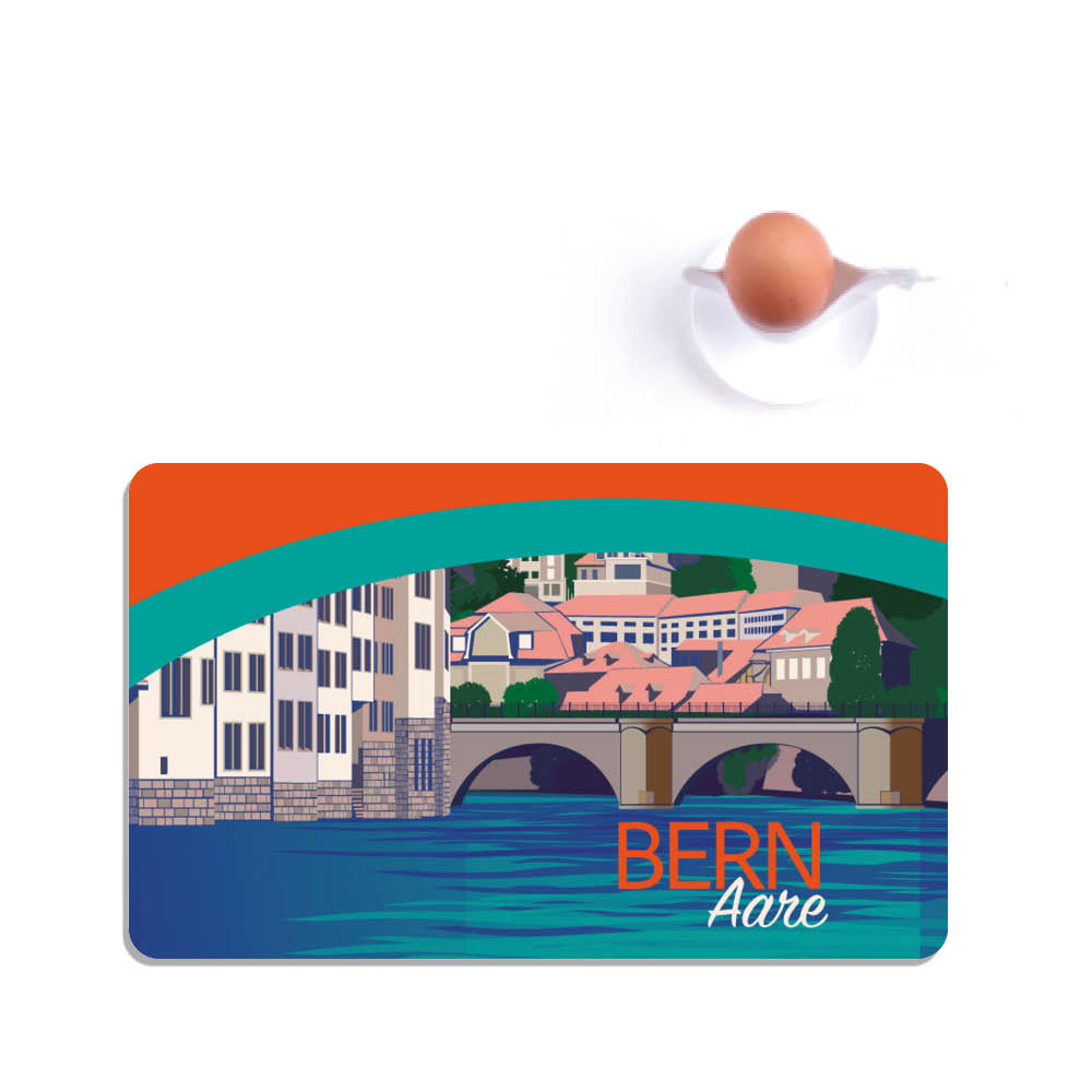 s.wert Frühstücksbrett Bern Aare, 23.3 x 14.3 cm