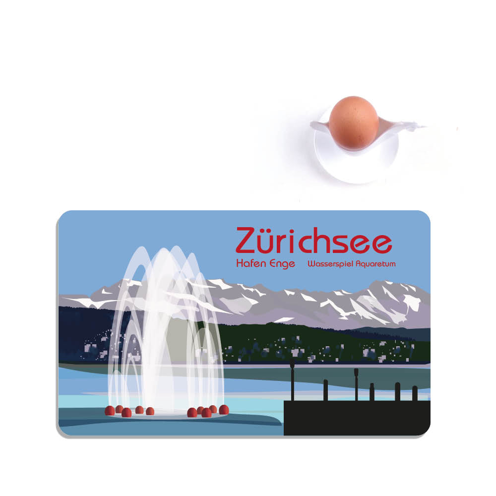 s.wert Frühstücksbrett Zürichsee, 23.3 x 14.3 cm