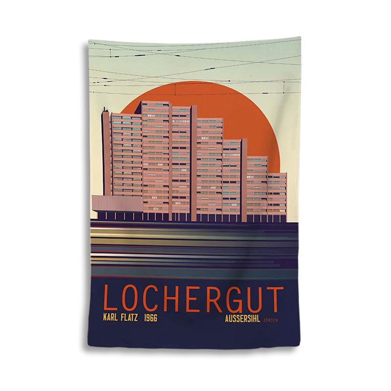 s.wert Badetuch Zürich Lochergut, 150 x 100 cm