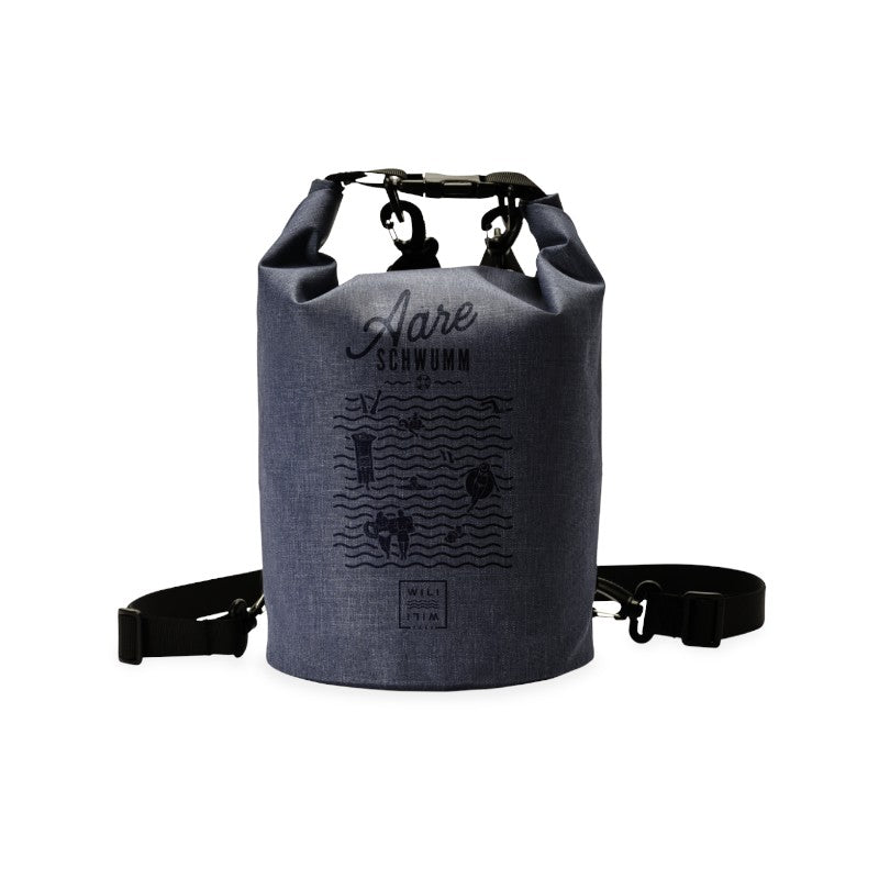 Wili Wili Tree Aare Schwum Dry Bag 7L, Lava Black