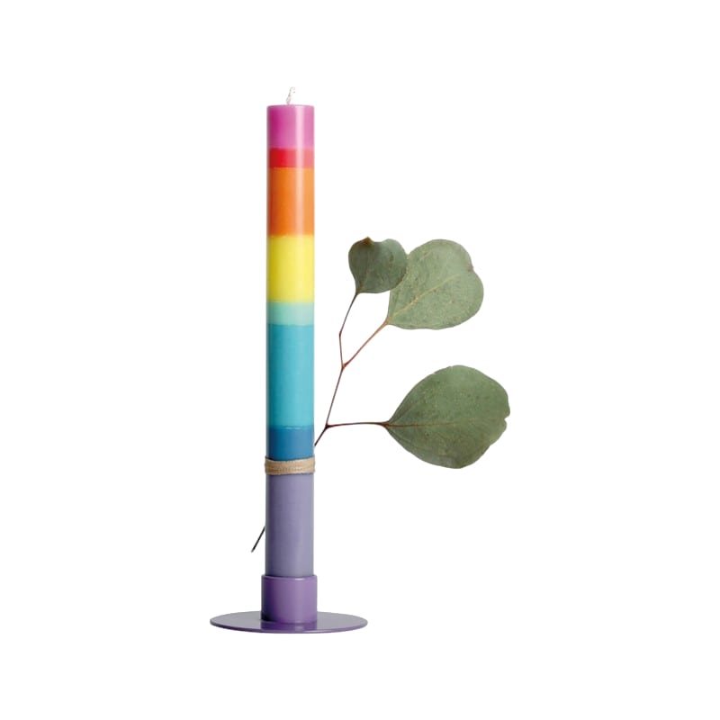 Fidea Design Kerze Regenbogen Du bist Toll, ⌀ 2.2 cm