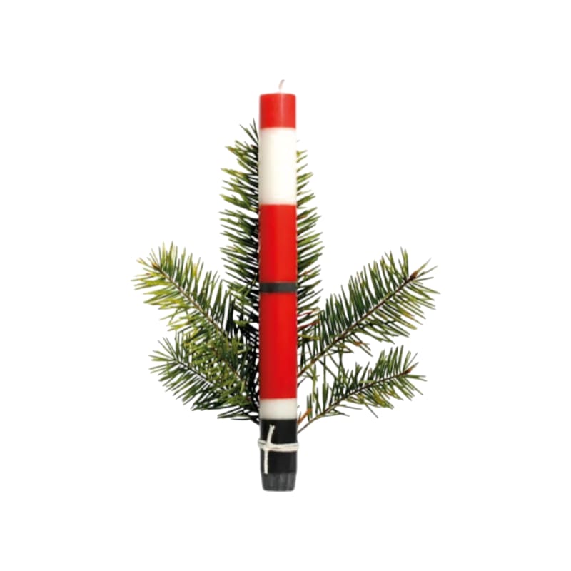 Fidea Design Kerze Weihnachtsmann O du fröhliche, ⌀ 2.2 cm