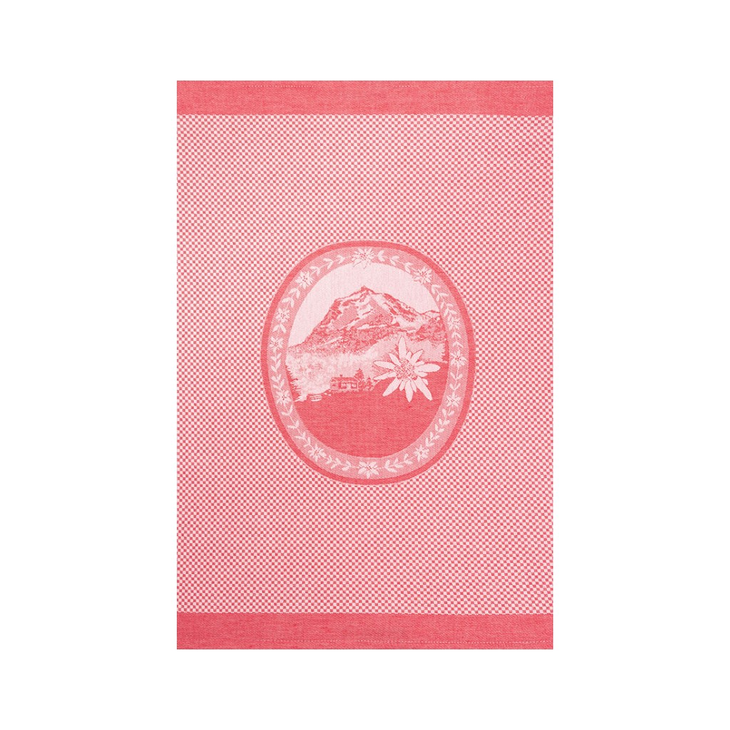 KULTSCHTOFF Küchentuch Älpli, rot