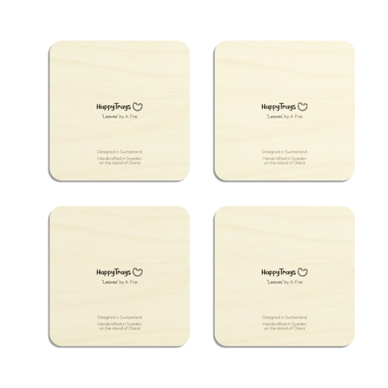 HappyTrays - Coaster Set "Leaves"