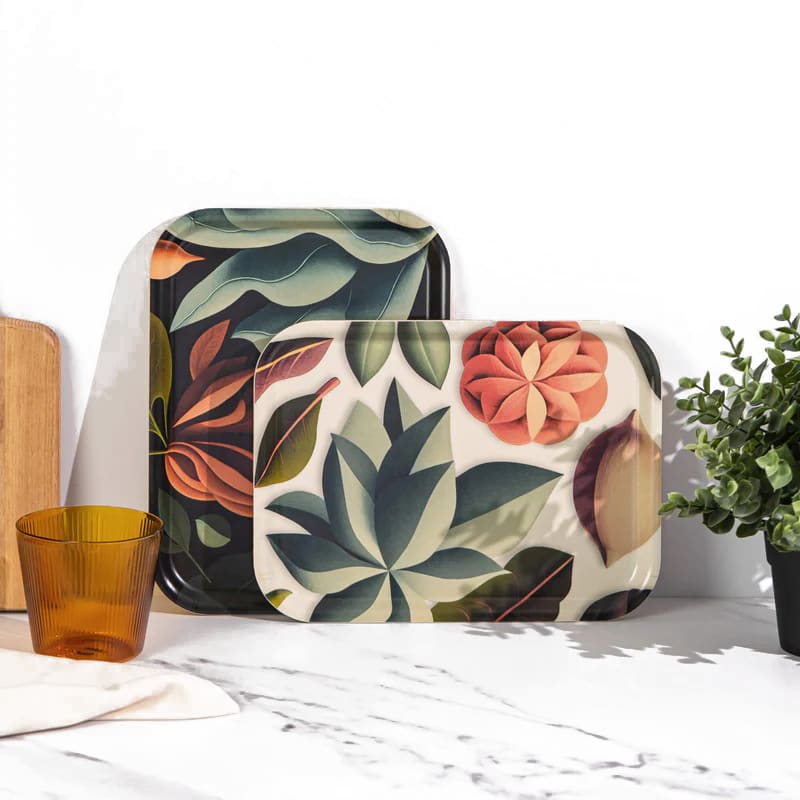 HappyTrays Serviertablett "Still Life" rechteckig