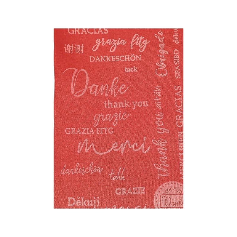 KULTSCHTOFF Küchentuch Danke, rot