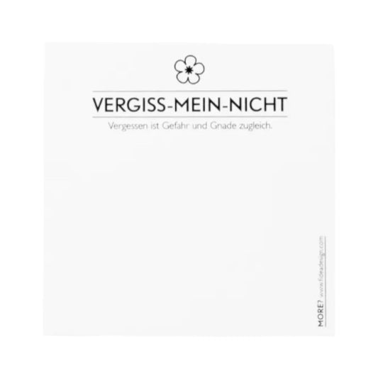Haftnotizen "Vergiss mein nicht"