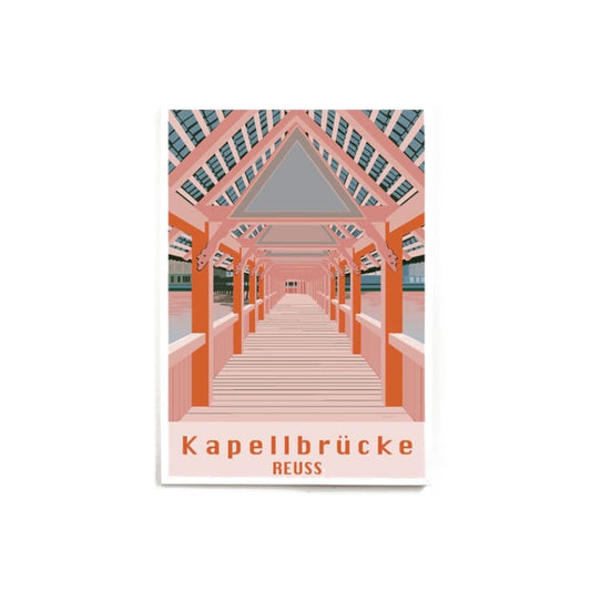 s.wert DIN A3 Poster Kapellbrücke Reuss