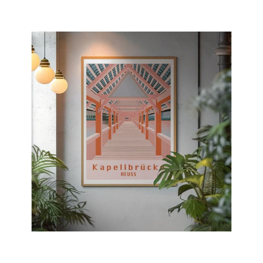 s.wert DIN A3 Poster Kapellbrücke Reuss