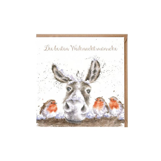 Wrendale Designs Karte Der Weihnachtsesel