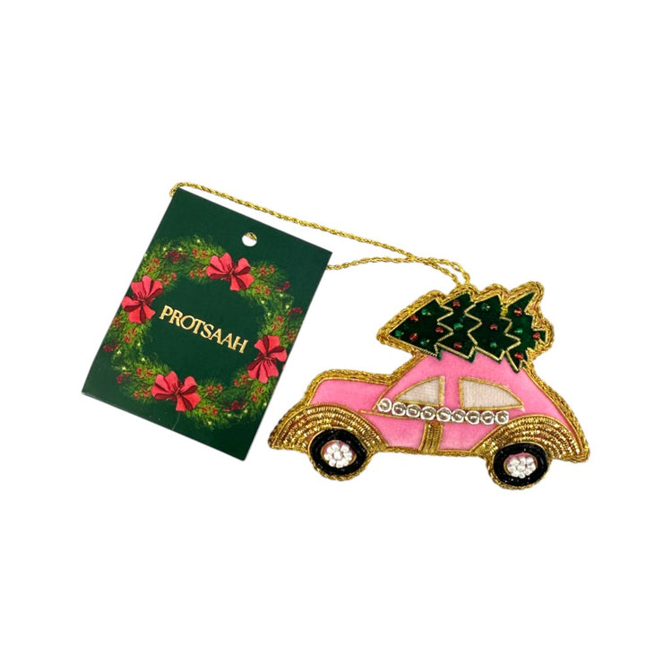 PROTSAAH Weihnachtsdekoration Auto mit Weihnachtsbaum