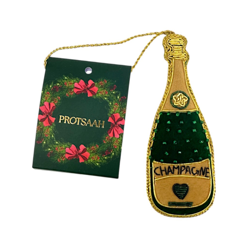 PROTSAAH Weihnachtsdekoration Champagnerflasche