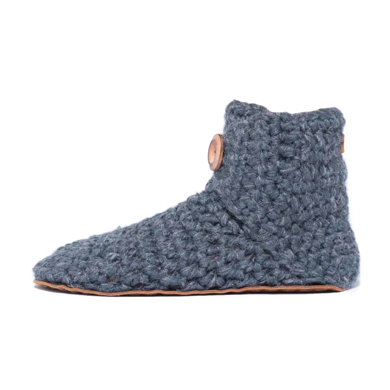 Kingdom of Wow Hausschuhe Wolle-Bambus Charcoal