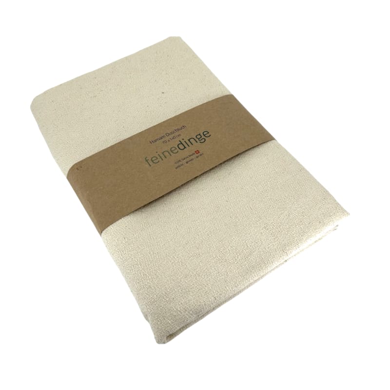 MEYER-MAYOR Hamam Duschtuch gestreift, roh 70x140cm